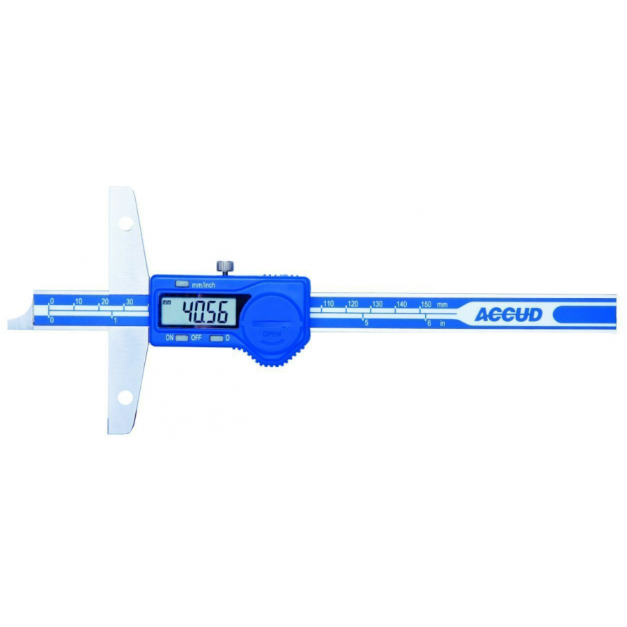 Accud Uzatma İçin Delikli Dijital Derinlik Kumpası 200mm | 191-008-11