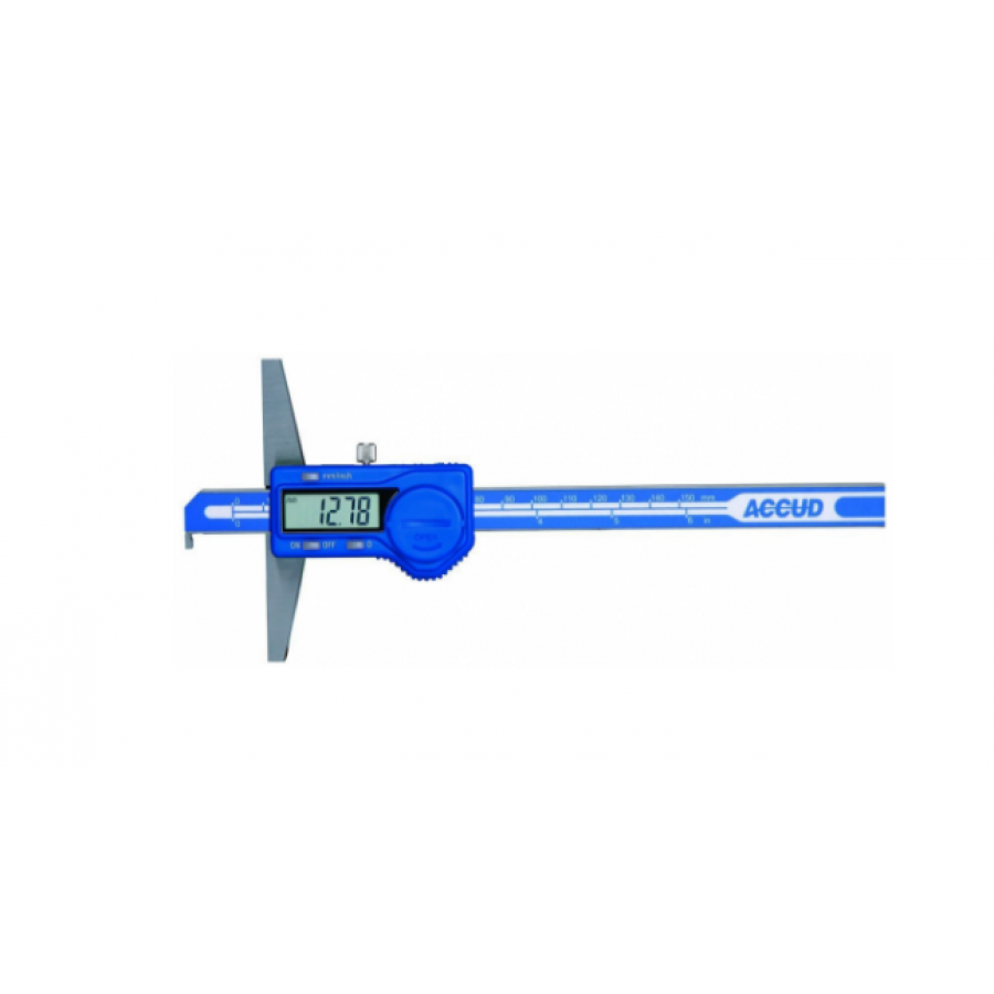 Accud Dijital Çengel Uçlu Derinlik Kumpası 150mm | 173-008-11