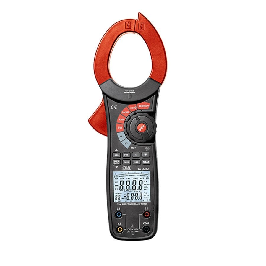Cem DT-3353 AC TRMS Güç Pensampermetresi