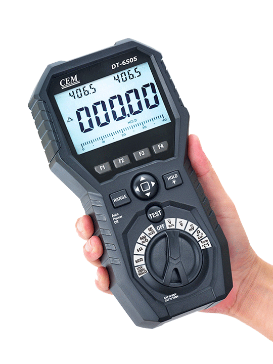 CEM DT-6505 Yalıtım Test Cihazı ve Mikro-Ohmmetre