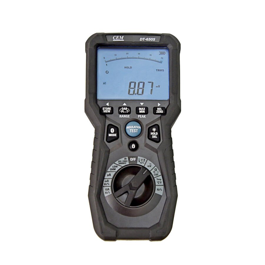 CEM DT-6505 Yalıtım Test Cihazı ve Mikro-Ohmmetre