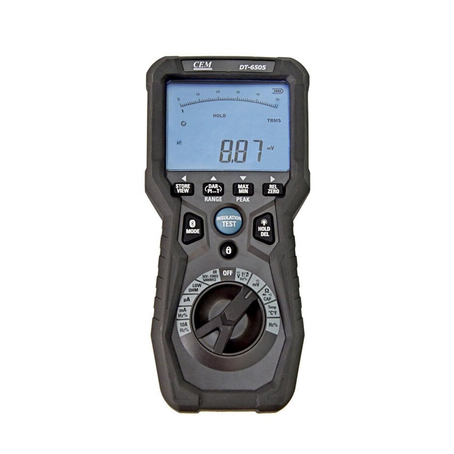 CEM DT-6505 Yalıtım Test Cihazı ve Mikro-Ohmmetre