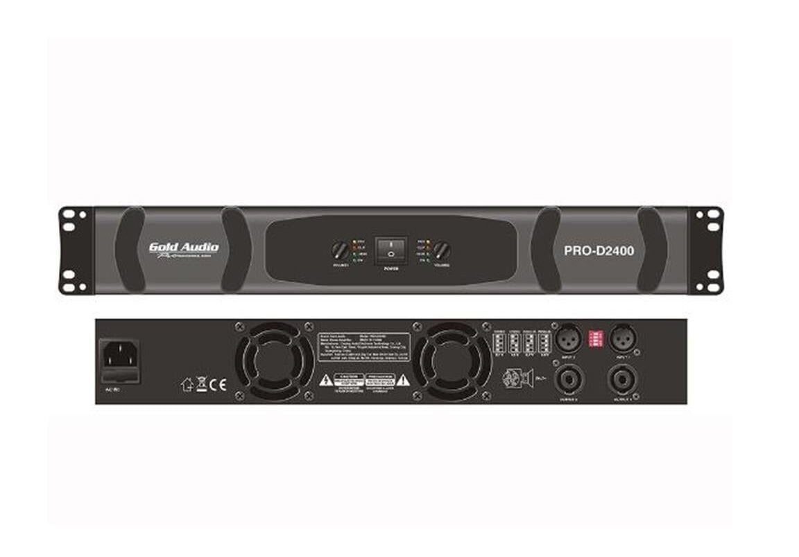 Gold Audio PRO-D2400 2x2400W Power Amplifikatör