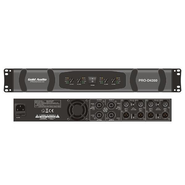 Gold Audio PRO-D4350 4x350W Power Amplifikatör